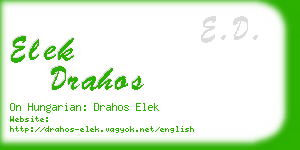 elek drahos business card